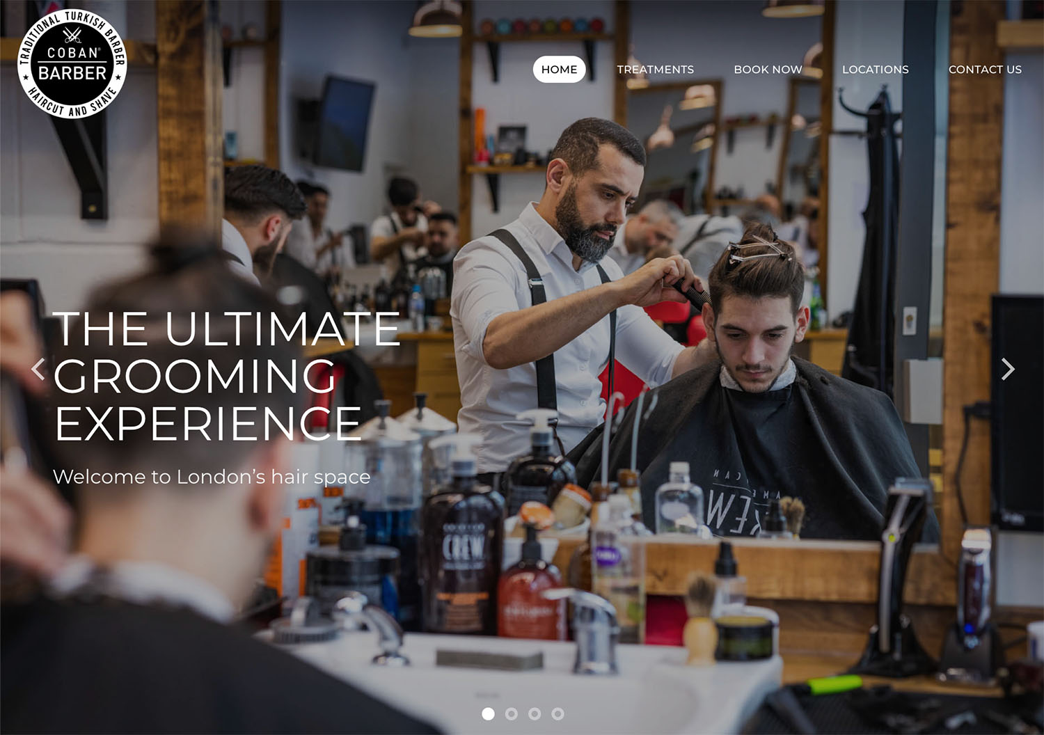 Coban Barbers Website Design